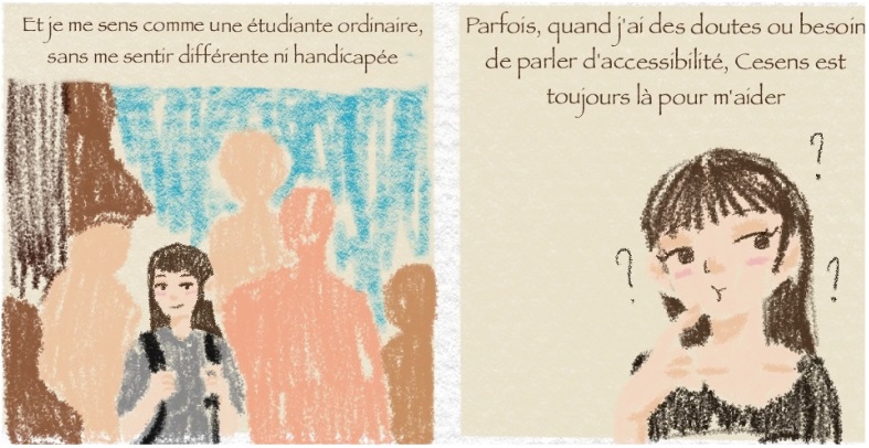 Témoignage en images de Julie, ancienne étudiante